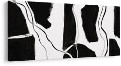 Dovido Tablou forme negre minimaliste - 60x30