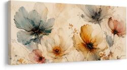 Dovido Tablou flori pastelate pe fundal deschis - 80x40