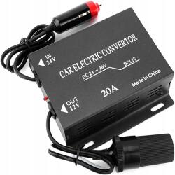  Feszültségcsökkentő inverter 24V 12V 120W 20A Tápellátás