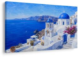 Dovido Tablou domurile albastre din Santorini - 120x80