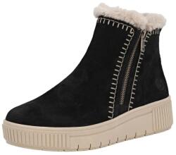 Remonte Botine dama din piele naturala intoarsa, Remonte D3B70-03, negru