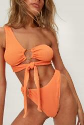 Nasty Gal KC12219 Nasty Gal Texturált Aszimmetrikus Bikini Szett (18) L