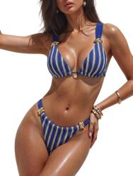 Shein Kétrészes Csíkos Bikini Szett XL - allegro - 1 600 Ft
