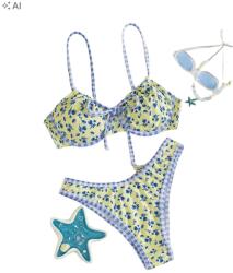 Shein Kétrészes Bikini Virágmintás M