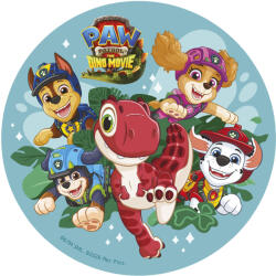 Dekora Foaie de napoletană comestibilă pentru tort - Paw Patrol Dino 20 cm