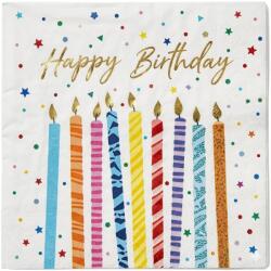 Procos Șervețele din hârtie - Happy Birthday 33 x 33 cm