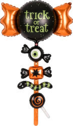 PartyDeco Balon folie Trick or Treat - Acadea 89 × 129 cm