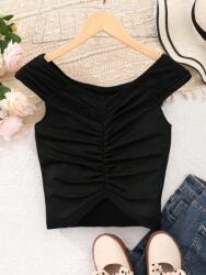 Shein DC55210 Shein Fodros Lány Felső Nyárra (19) 164