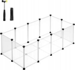 VASAGLE Songmics Fekhely Kis Állatok Beltéri Átlátszó Műanyag 125x63x42 (LLS082B48)