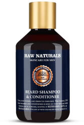 Raw Naturals Sampon si balsam de barba, 250 ml, Raw Naturals