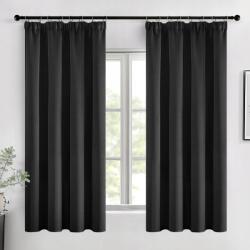 CE Thermo sötétítő függöny fekete 2 db-os szett 140x145 cm (X001XSF5KB)