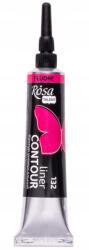 Rosa Akrilfesték kontúrceruza Rosa Talent 20ml Fluoreszkáló rózsaszín applikátor