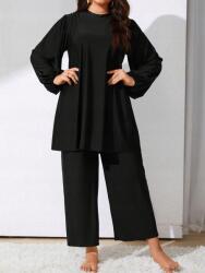Shein EC15215 Shein Fekete Arab Stílusú Fürdőnadrág (18) 44