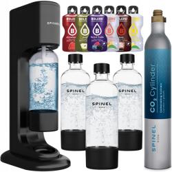 Spinel Soda Szódakészítő Gép Spinel Soda Vízgázosító Buborék 3 Palack 6x Ital (BubbleON 3 butelki + napoje)