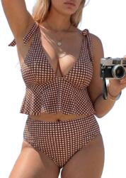 Shein Kétrészes Kockás Bikini Szett XL