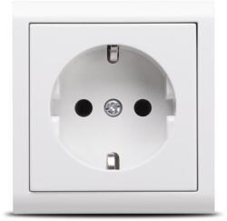 OVIVO priza schuko aparenta cu impamantare alba 16a nivo (EL0044361)