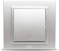 Elbi Intrerupator cruce 10A gri metalizat Zena (EL0011981)