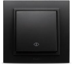 Elbi intrerupator cruce 10a negru mat zena (EL0070979)