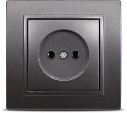 Elbi Priza fara contact de protectie 16A fume Zena (EL0011952)