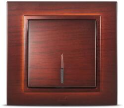 Elbi Intrerupator simplu cu LED 10A mahon Zena (EL0012450)