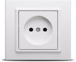 OVIVO Priza simpla fara contact de protectie 16A alba Mina (EL0044305)