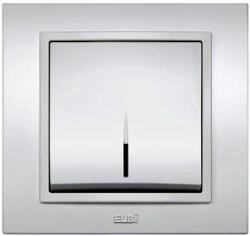 Elbi Intrerupator simplu cu LED 10A gri metalizat Zena (EL0012001)