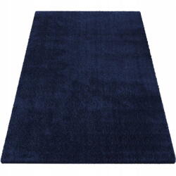 Home Carpets Csúszásgátló fürdőszobai szőnyeg Camel Shaggy egyszínű sötétkék 60x100 (Dywan antypoślizgowy granatowy jednobarwny)