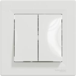 Schneider Electric Intrerupator dublu cap scara 10A alb Asfora (EL0074764)