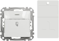 Schneider Electric intrerupator cu cartela hotelier 10ax alb sedna design (EL0075626)