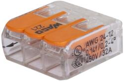 WAGO Clema legatura transparenta 3 poli 0.2-4 mmp (EL0031899)
