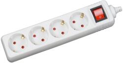 Inlet Prelungitor 150 cm 4 prize cu intrerupator alb (EL0074689)