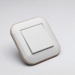 OVIVO Intrerupator simplu 10A alb kraft Loft (EL0057125)