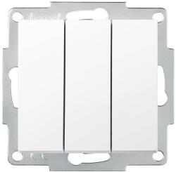 LEZARD Intrerupator triplu 10A alb Vesna (EL0090466)
