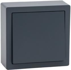 LEZARD Intrerupator simplu aplicat 10A IP20 gri grafit Leto (EL0090139)
