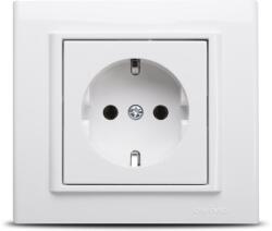 OVIVO Priza Schuko cu impamantare Mina alba 16A 250V (EL0044306)