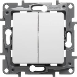 Legrand Intrerupator dublu 10A alb Salbei (EL0054883)
