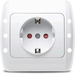 Elbi Priza Schuko cu protectie copii 16A alba Zirve (EL0003162)