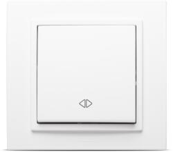 Elbi Intrerupator cruce 10A alb mat Zena (EL0072962)