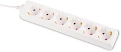 Inlet Prelungitor 5m 6 prize alb cu impamantare (EL0074702)