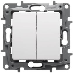 Legrand Intrerupator dublu cap scara 10A alb Salbei (EL0054889)