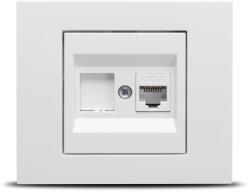 OVIVO Priza date RJ45 Cat6 alba Grano incastrata (EL0044283)