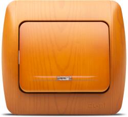 Elbi Intrerupator simplu cu LED 10A stejar Zirve (EL0000259)