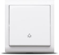 OVIVO Intrerupator cu revenire aparent alb 10A Nivo (EL0044357)