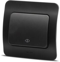Elbi Intrerupator cruce 10A negru mat Jazz (EL0072902)