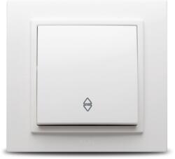 Elbi Intrerupator cap scara Zena alb, 10A, 230V, IP20, incastrat (EL0011929)