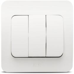 Elbi Intrerupator triplu 10A alb mat Jazz (EL0072885)