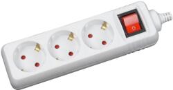Inlet prelungitor 1 5m 3 prize cu intrerupator alb (EL0074687)