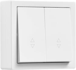 LEZARD Comutator cap scara dublu aplicat 10A alb Leto (EL0090057)