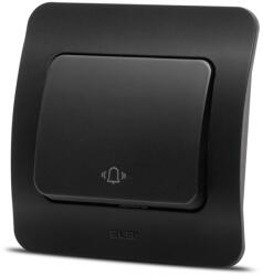 Elbi Intrerupator sonerie 10A negru mat Jazz (EL0072904)