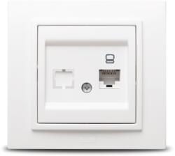 Elbi Priza date UTP 1xRJ45 Cat6e alba Zena (EL0018811)